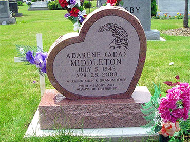 headstone w/carved angel - Middleton tombstone 