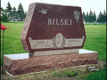 Bilski headstone - monument