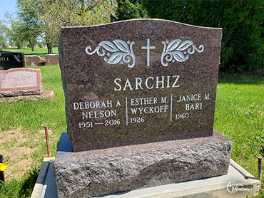 Headstone - Sarchiz Monument - 3 person 