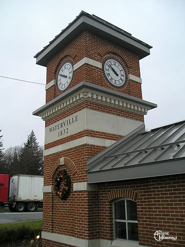 Waterville Clocktower in Ohio - Public Sign