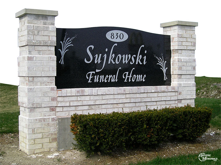 Sujkowski Funeral Home sign