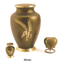 cremation urn - Aria Wheat