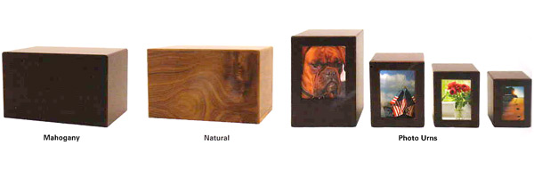 Cremation - Composite Mahogany Natural Boxes