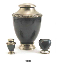 cremation urn - Eternity indigo
