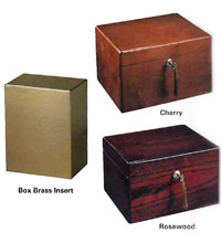cremation urn - hardwood boxes