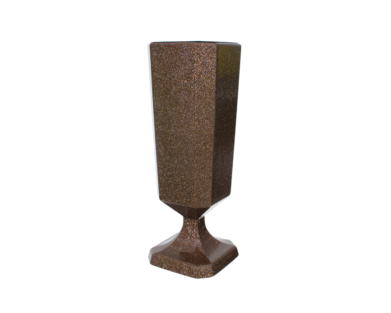 Supreme - Mahogany finish headstone vase
